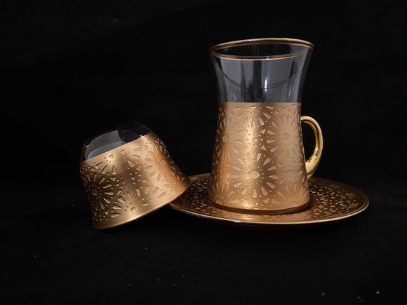 Islamic Etched Pattern Tea/Arabic coffee Set