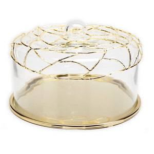 Glass Cake Dish with A Dome Lid