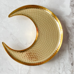 Ramadan Crescent Metal Platter