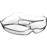 Clear Glass Divided Serving Dish