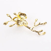 Metal Floral Napkin Rings ( Set of six)
