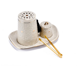 3-Piece Ceramic Incense Burner