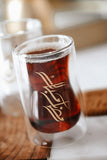 Ramadan Mubarak Double Glass Wall Tea Cups