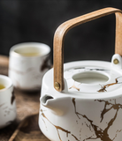 Marble Ceramic Tea set