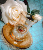 Vintage Embroidery Design Tea Set