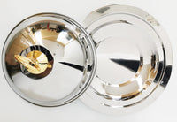 Extra Large Stainless Steel Serving Platter With Dome Lid