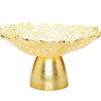 Gold Stemmed Fruit Bowl