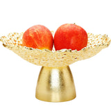 Gold Stemmed Fruit Bowl