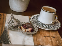 Mini Metal Bowl with Lid and Tassel ( Set of Six)