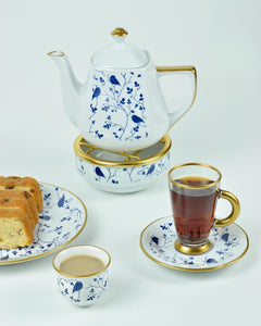 Blue Bird Design Tea Set
