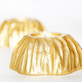 Textured Gold Tea light Candles Holders