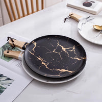 Round Marble Ceramic Platter
