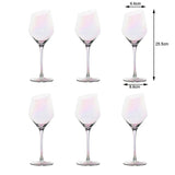 Rainbow Ion-Plated Wine Glasses