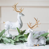 Marble Ceramic Christmas Elk